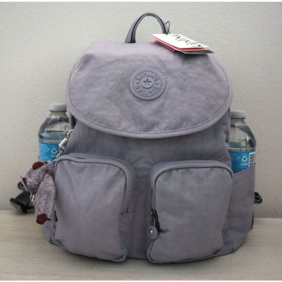 Kipling KI0365-0KG Women's Sz Medium Dove Gray Fiona Nylon Backpack - Picture 7 of 10